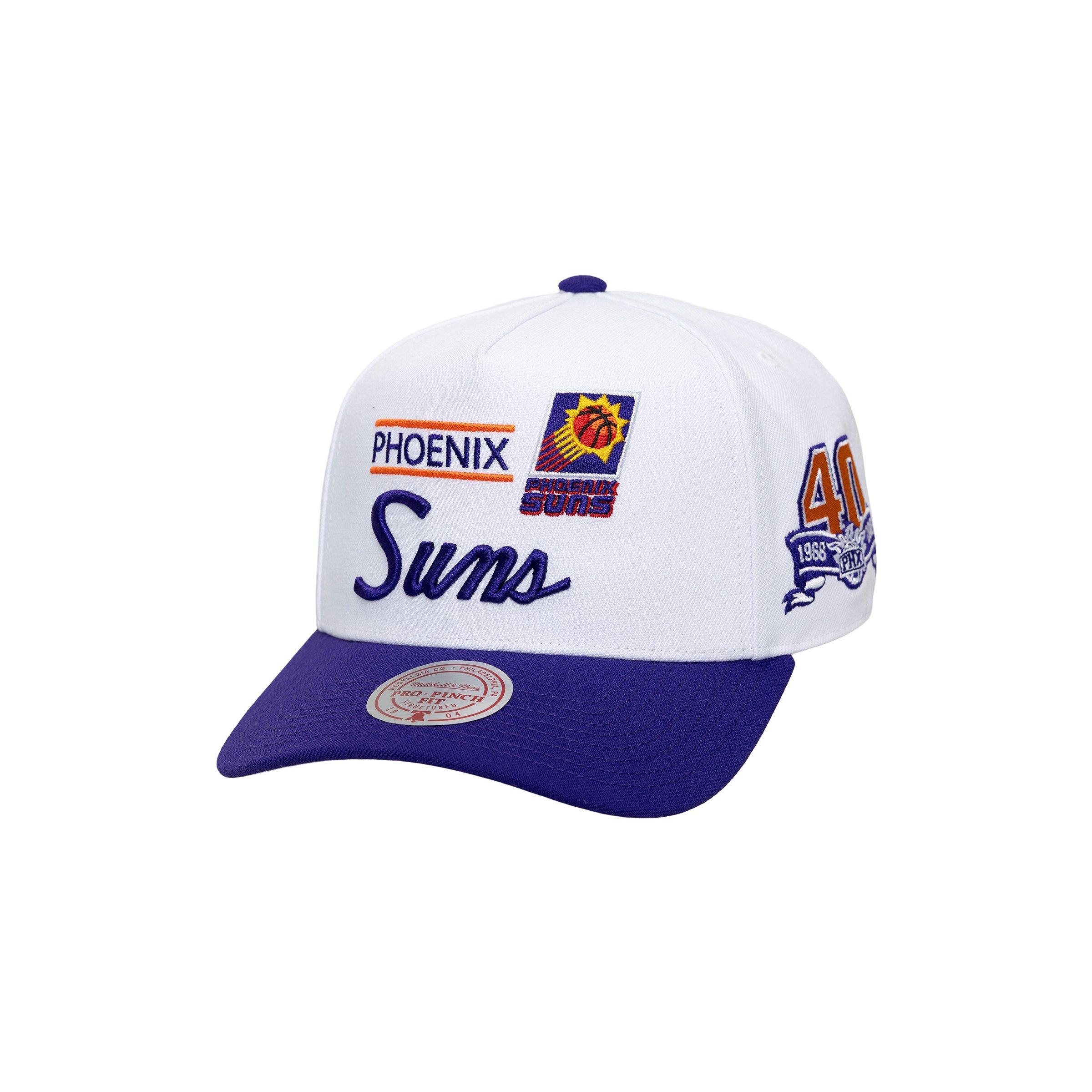 Mitchell & Ness Phoenix Suns Bill Smack Snapback Hat - White/Purple - WHITE/PURPLE